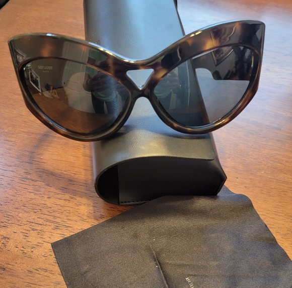 Saint Laurent Brown Sunglasses - Picture 1 of 8